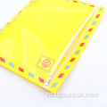 mailing din plastic cu bule galbene pentru haine